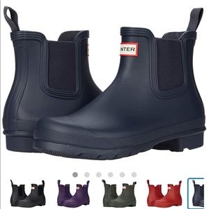 Hunter Original Navy Chelsea Rain Boots